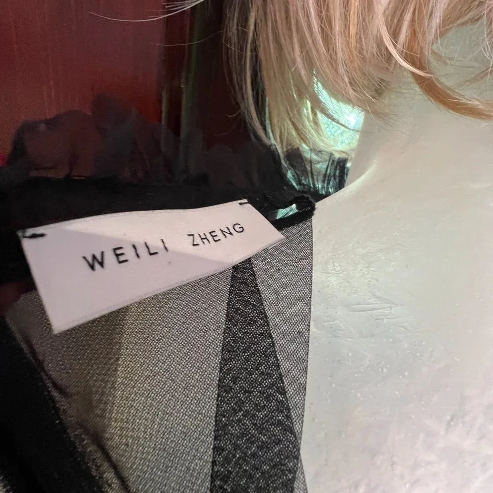 Alexander McQueen Cropped Pants with zipper at ankles and red threading - Picture 10 of 13